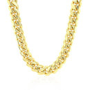 9.25mm 14k Yellow Gold Classic Miami Cuban Solid Chain-2