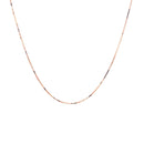 14k Rose Gold Classic Box Chain 0.4mm-2