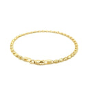 2.9mm 14k Yellow Gold Heart Bracelet-3