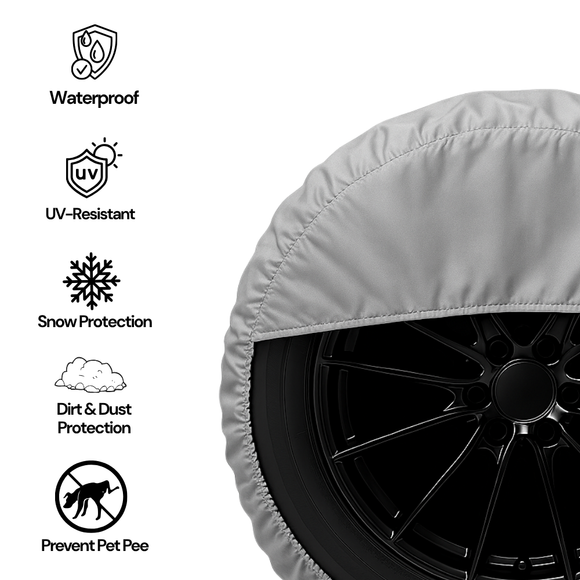 Deluxe tire/wheel covers fits tire 36.5"- 41" dia. for RV's, Travel Trailers, Toy Haulers, 5th wheel trailers, Truck, Van, SUV (Set of 4)