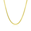 2.4mm 14k Yellow Gold Round Box Chain-2