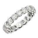 Round Cut Lab Grown Diamond Eternity Ring in 14k White Gold (2 cttw FG/VS2)-1