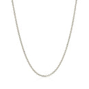 14k White Gold Diamond Cut Cable Link Chain 1.5mm-2