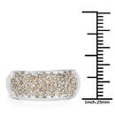 0.42 Carat Genuine White Diamond .925 Sterling Silver Ring-3