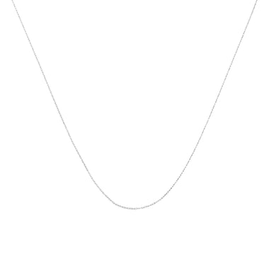 Solid 10K Yellow Gold 0.5mm Slim and Dainty Unisex 18" Rope Chain Necklace - 0