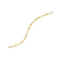 14k Yellow Gold Italian Oval Links Bracelet (5.40 mm)-1