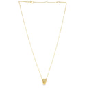 14k Yellow Gold Panther Head Necklace-1