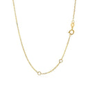14k Yellow Gold 17 inch Necklace with Round Onyx-2
