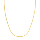 Double Extendable Cable Chain in 14k Yellow Gold (1.40 mm)-2