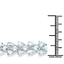 14.11 Carat Genuine Aquamarine .925 Sterling Silver Bracelet-3