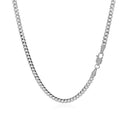 14K White Gold Gourmette Chain (2.80 mm)-2