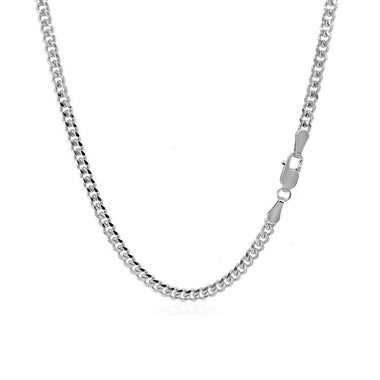 14K White Gold Gourmette Chain (2.80 mm) - 0