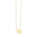 14K Yellow Gold Virgo Necklace-1