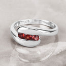 0.74 Carat Genuine Garnet .925 Sterling Silver Ring-4