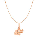 Elephant Pendant in 10k Rose Gold-4