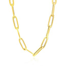 14K Yellow Gold Wide Paperclip Chain (6.1mm)-2