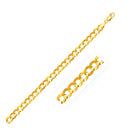 8.2mm 14k Yellow Gold Solid Curb Chain-1