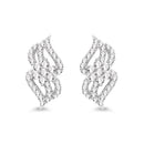 0.68 Carat Genuine White Diamond 14K White Gold Earrings (G-H Color, SI1-SI2 Clarity)-1
