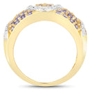 1.38 Carat Genuine Tanzanite .925 Sterling Silver Ring-2