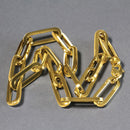 14k Yellow Gold Extra Wide Paperclip Chain Necklace-5