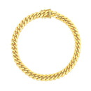 10k Yellow Gold Classic Miami Cuban Solid Bracelet (7.10 mm)-2