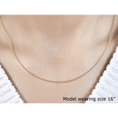 14k Yellow Gold Bead Chain 1.0mm-4