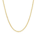 14k Yellow Gold Round Cable Link Chain 1.9mm-2