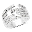0.60 Carat Genuine White Diamond .925 Sterling Silver Ring-1
