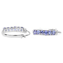 2.04 Carat Genuine Tanzanite .925 Sterling Silver Earrings-3