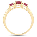 1.15 Carat Genuine Ruby 14K Yellow Gold Ring-2
