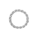 14K White Gold 1/2 Cttw Diamond Knotted Byzantine Link Bracelet (H-I Color, I2-I3 Clarity) - 7" Inches-5