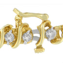 14K Yellow Gold Round Cut Diamond Spiral Link Bracelet (3.00 cttw, H-I Color, SI2-I1 Clarity)-6