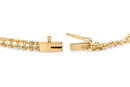 10K Yellow Gold 1/4 Cttw Round-Cut Diamond Basket Weave Rope Chain Style 7" Bracelet (H-I Color, I1-I2 Clarity)-6