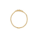 10K Yellow Gold 1/4 Cttw Round-Cut Diamond Basket Weave Rope Chain Style 7" Bracelet (H-I Color, I1-I2 Clarity)-7