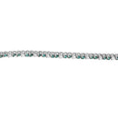14K White Gold 4 5/8 Cttw Alternating White and Blue Diamond Martini Set Tennis Bracelet (H-I Color, I1-I2 Clarity) - 7" Inches-6