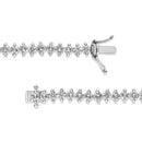 14K White Gold 5 1/2 Cttw Round Diamond 2-Prong Tennis Bracelet (H-I Color, SI2-I1 Clarity) - 7"-5