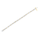 14K Two-Tone Gold Princess and Baguette-Cut Diamond Link Bracelet (3.00 cttw, H-I Color, SI1-SI2 Clarity)-10
