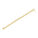 10K Yellow Gold Round-Cut Diamond Infinite Love Bracelet (1.00 cttw, I-J Color, I2-I3 Clarity)-10