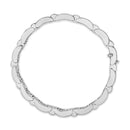 18K White Gold 5.0 Carat Princess Diamond Buckle Link Bracelet-3