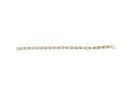 14K Two-Tone Gold 1.00 Cttw Princess-Cut Diamond Chain Link 7" Bracelet (H-I Color, SI1-SI2 Clarity)-8
