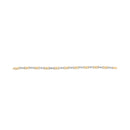 10k Yellow Gold 1/3 Cttw Diamond 3 Stone and X-Link Bracelet (I-J Color, I1-I2 Clarity) - 7.50" Inches-8