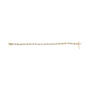 10K Two-Tone Gold 1/2 Cttw Diamond Alternating 3 Stone and X-Link 7" Bracelet (I-J Color, I2-I3 Clarity)-8
