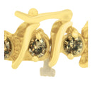 14K Yellow Gold Round-Cut Diamond 'S' Bracelet (6.00 cttw, Brown Color, I1-I2 Clarity)-5