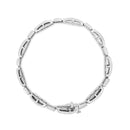 14K White Gold 2.00 Cttw Invisble-Set Princess Diamond Link Bracelet (I1-I2 Clarity, I-J Color) - 7.25"-10