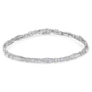10K White Gold Geometric Pattern Diamond Tennis Bracelet (3 cttw, H-I Color, SI2-I1 Clarity)-6