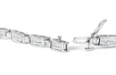 14K White Gold 2.0 Cttw Baguette and Princess-Cut Diamond Tennis Bracelet (H-I Color, SI1-SI2 Clarity) - 7"-7