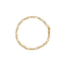 10k Yellow Gold Plated .925 Sterling Silver 2.00 Cttw Round-Cut Diamond Link 7" Bracelet (H-I Color, I2-I3 Clarity)-6