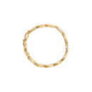 10K Yellow and White Gold 1/2 Cttw Channel Set Diamond Infinity Link 7" Tennis Bracelet (H-I Color, I1-I2 Clarity)-7