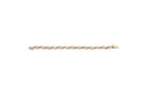 10K Yellow and White Gold 1/2 Cttw Channel Set Diamond Infinity Link 7" Tennis Bracelet (H-I Color, I1-I2 Clarity)-8
