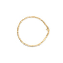 14K Yellow Gold 1.00 Cttw Baguette Diamond Channel Link Bracelet-1